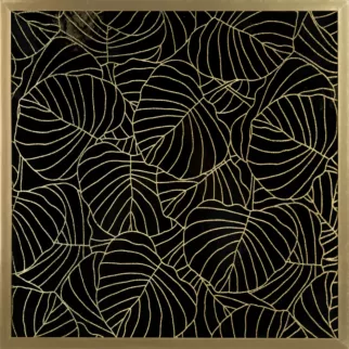 LIMITED COLLECTION Obraz LILI 2 ze złotym błyszczącym nadrukiem w złotej ramie