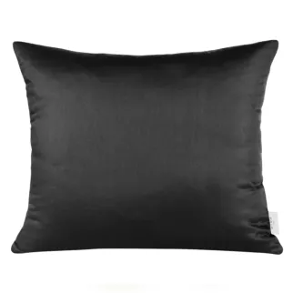 Poszewka na poduszkę 50x70 cm z satyny bawełnianej czarna DINA