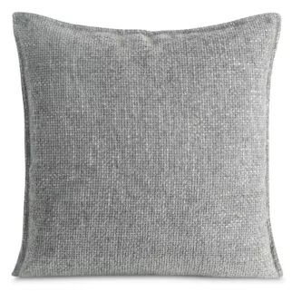 Poszewka na poduszkę 45x45 cm srebrna z szenilowej tkaniny AURA - kolekcja TOLEDO