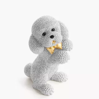 PIES - figurka dekoracyjna ELDO 1 o drobnym strukturalnym wzorze