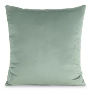 Poszewka na poduszkę 45x45 cm welwetowa, gładka ciemnomiętowa o delikatnym połysku GAJA 1