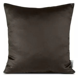 Poszewka na poduszkę 40x40 cm z satyny bawełnianej, gładka brązowa DINA Diva Line