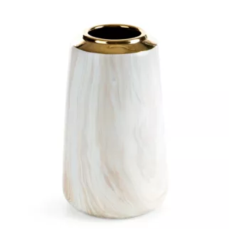 Wazon dekoracyjny ALIANA z przecieranym wzorem
