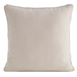 Poszewka na poduszkę 45x45 cm jasnobeżowa z szenilowej tkaniny - VANI