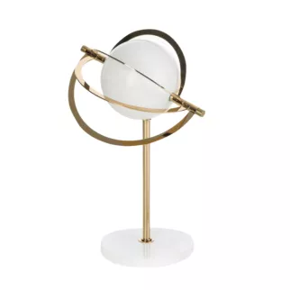 Nowoczesna figurka dekoracyjna na marmurkowej podstawie