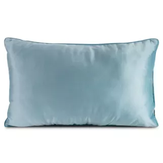 Poduszka 30 x 50 cm welwetowa morska z kontrastującą lamówką GAJA 3