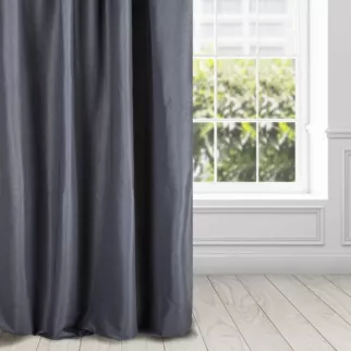 Zasłona granatowa z tkaniny lureksowej 140x270 taśma - AGGIE