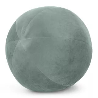 Poduszka dekoracyjna w formie kuli średnica 24 cm welwetowa ciemnomiętowa GAJA