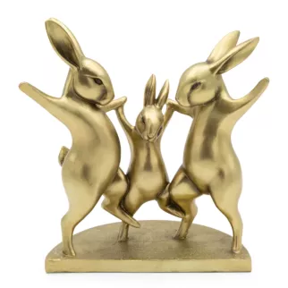 Figurka wielkanocna urocza rodzinka zajączków