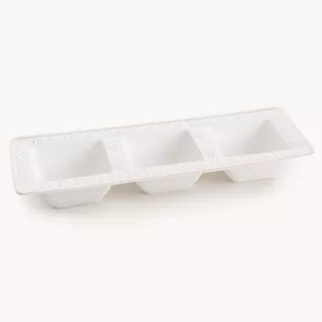 Miseczki z glinki ceramicznej zdobione subtelnym wzorem OLIVIA - kolekcja AMAROSA