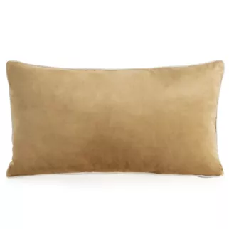 Poduszka 30 x 50 cm welwetowa miodowa z kontrastującą lamówką GAJA 3