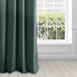 Zasłona welwetowa ciemnoturkusowa gładka 140x250 cm przelotka - PIERRE