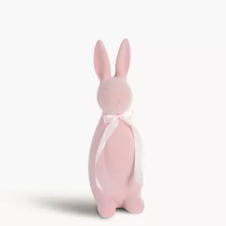 Wielkanocna figurka w kształcie zajączka o strukturalnym meszkowym wykończeniu