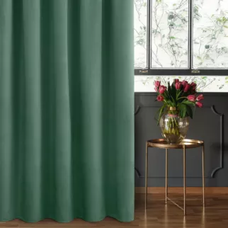 Zasłona welwetowa miętowa gładka 140x270 taśma - SIBEL - Pierre Cardin