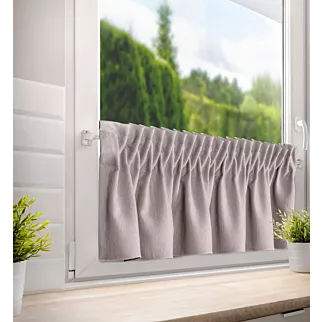 Zazdrostka pudrowo różowa z tkaniny o płóciennym splocie 140x30 cm taśma LENA