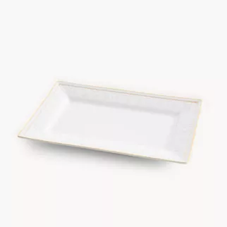 Patera dekoracyjna zdobiona subtelnym wytłaczanym wzorem OLIVIA - kolekcja AMAROSA