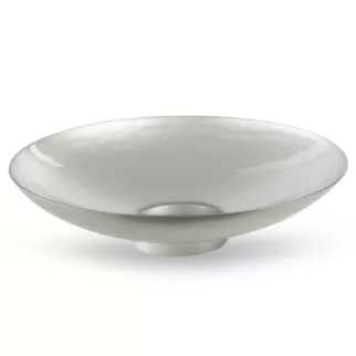 Misa ze szkła artystycznego srebrna