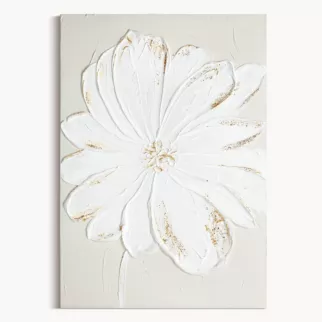 Obraz trójwymiarowy kwiat ręcznie malowany