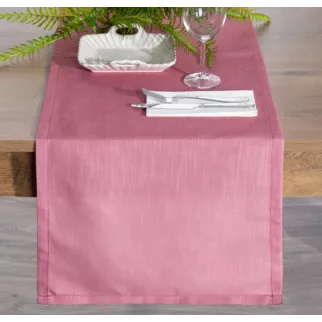 Bieżnik na stół naturalno, beżowy 40x140 cm SUMMER 6 z gładkiej i miękkiej tkaniny