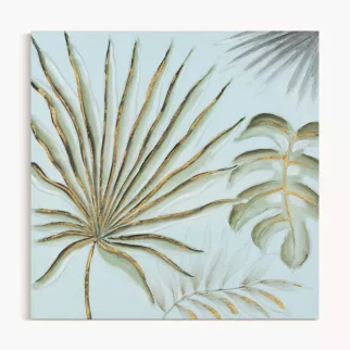 Obraz NATURE ręcznie malowane na płótnie egzotyczne liście