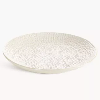 Patera kremowa z ozdobnym wzorem 30x30x4 cm ALEXA - kolekcja SEA SUMMER