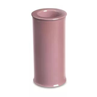 Świecznik ceramiczny w formie walca SIMONA z perłowym połyskiem