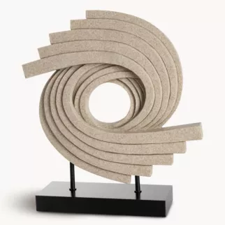 Figurka dekoracyjna w formie spiralnej rzeźby - kolekcja TOLEDO