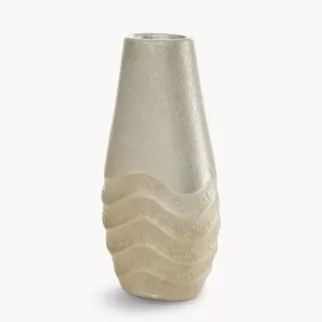 Wazon dekoracyjny SANI zdobiony falistym wzorem