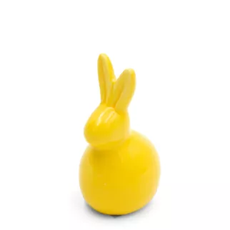 Figurka dekoracyjna ZAJĄCZEK WIELKANOCNY z glinki ceramicznej
