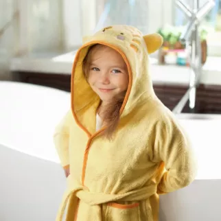 Szlafrok dziecięcy BABY z haftem lwa