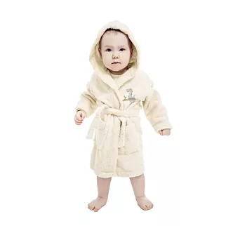 Szlafrok dziecięcy BABY z aplikacją z dinozaurem
