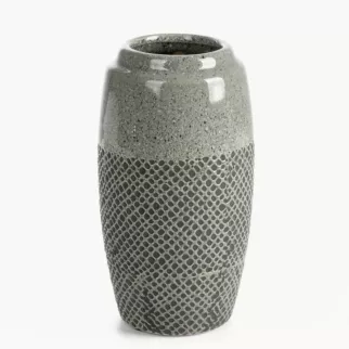 Wazon dekoracyjny stalowy w nowoczesnej stylistyce 13x25 cm NORI