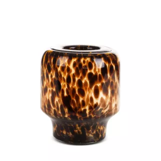 Wazon LANA ze szkła artystycznego we wzór panterki