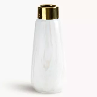 Wazon dekoracyjny ALIANA z przecieranym wzorem