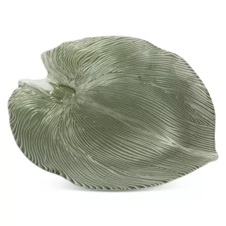 TERRA COLLECTION Patera MONTENEGRO ze szkła artystycznego w kształcie liścia