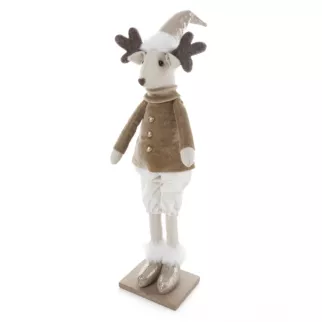 Figurka świąteczna uroczy JELEŃ w spodenkach
