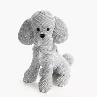 PIES - figurka dekoracyjna ELDO 1 o drobnym strukturalnym wzorze