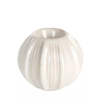 Świecznik dekoracyjny GARET z wytłaczanym wzorem