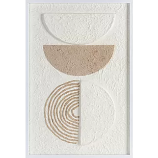 Obraz z wyraźną strukturą w stylu boho oprawiony w ramę