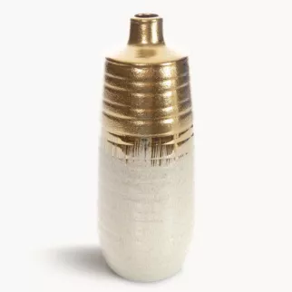 Wazon ceramiczny MAX 1 łączący fakturę granitu z lśniącą powierzchnią