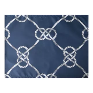 Komplet podkładek 4 szt granatowo, biały GARDEN na taras oraz balkon w stylu marynistycznym