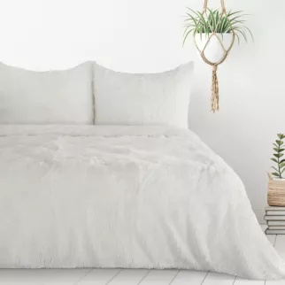 Pościel 220x200 cm z polaru kolor kremowy gładka TIFFANY Design 91