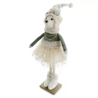 Figurka świąteczna dekoracyjna w pastelowych odcieniach