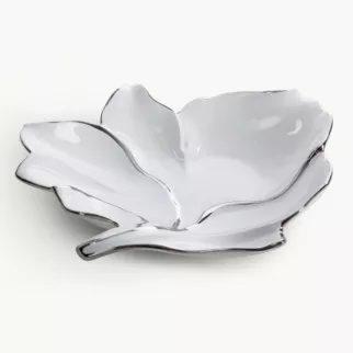 Patera dekoracyjna w kształcie liścia NERIS 01