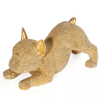 PIES - figurka dekoracyjna ELDO 2 o drobnym strukturalnym wzorze