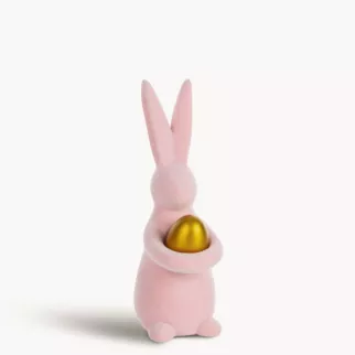 Wielkanocna figurka w kształcie zajączka o strukturalnym meszkowym wykończeniu