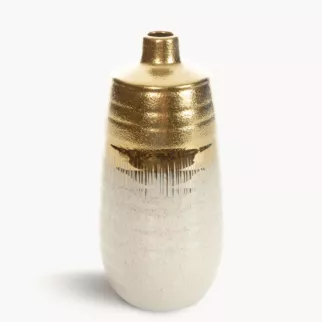 Wazon ceramiczny MAX 1 łączący fakturę granitu z lśniącą powierzchnią