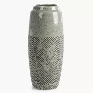 Wazon dekoracyjny stalowy w nowoczesnej stylistyce 16x36 cm NORI