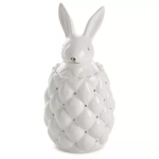 Pojemnik ceramiczny ADORE zdobiony króliczkiem