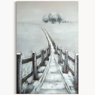 Obraz CALM 5 ręcznie malowany na płótnie pejzaż z drogą